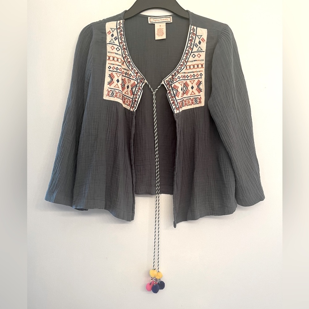 Flying Tomato Lightweight Embroidered Soft Jacket size M - Picture 3 of 6